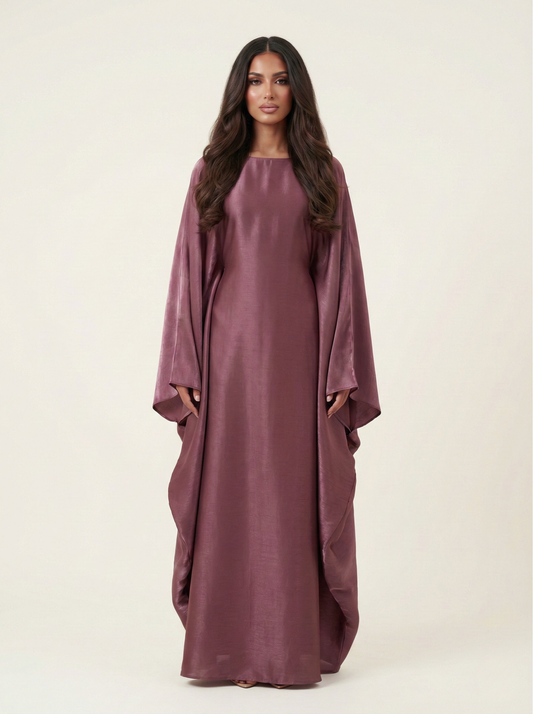 Shimmer Butterfly Abaya - Nour Modesty