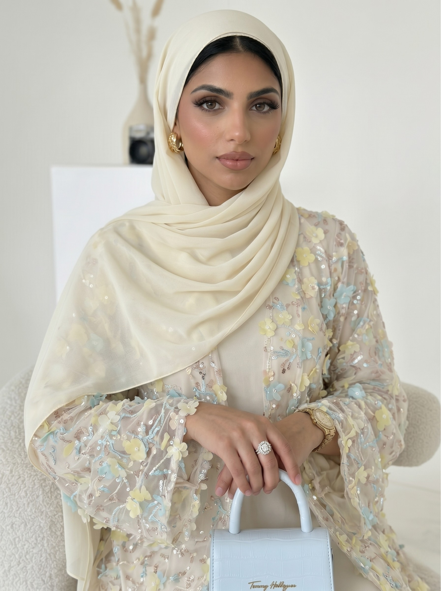 Safira Floral Abaya Set - Nour Modesty
