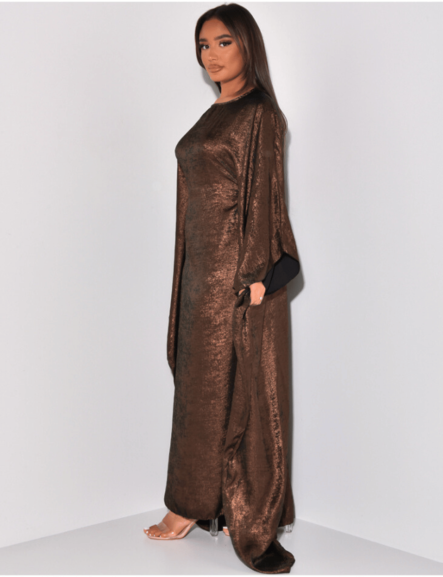 Luxury Butterfly Abaya Brown - Nour Modesty