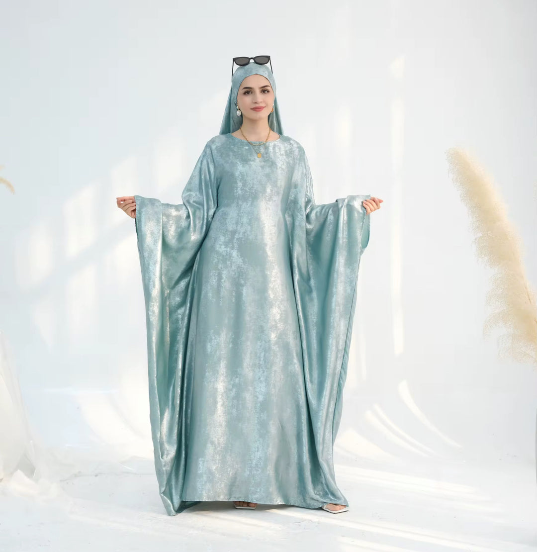 Luxury Butterfly Abaya - Red - Nour Modesty