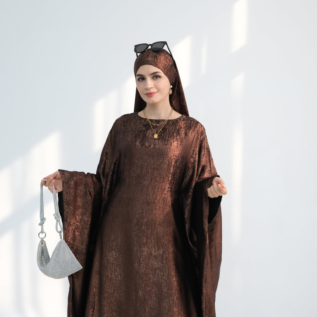 Luxury Butterfly Abaya - Red - Nour Modesty