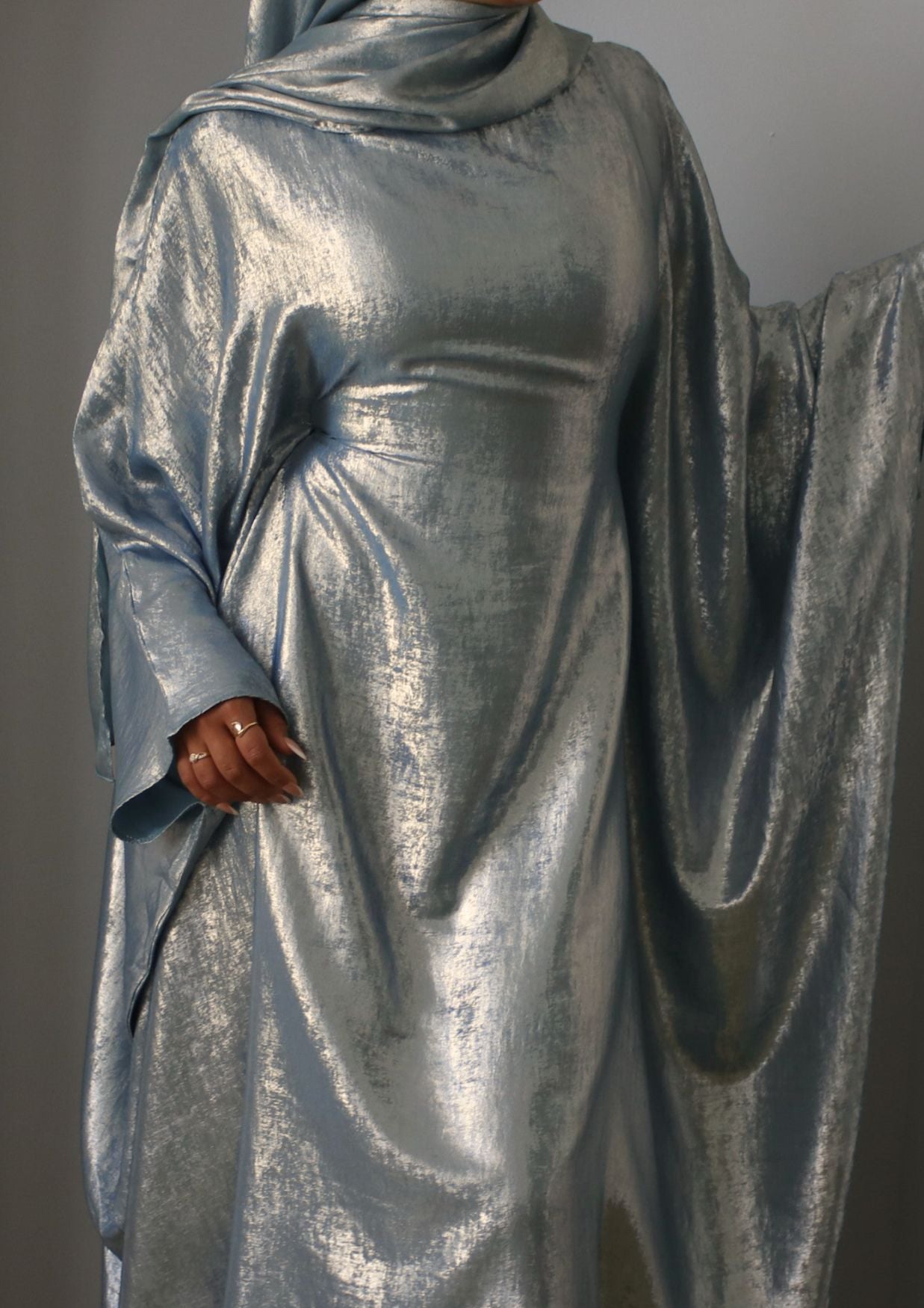 Luxury Butterfly Abaya Green - Nour Modesty