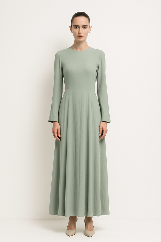 Zari Linen Dress - Nour Modesty