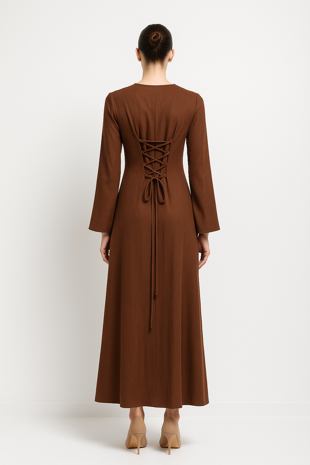 Zari Linen Dress - Nour Modesty