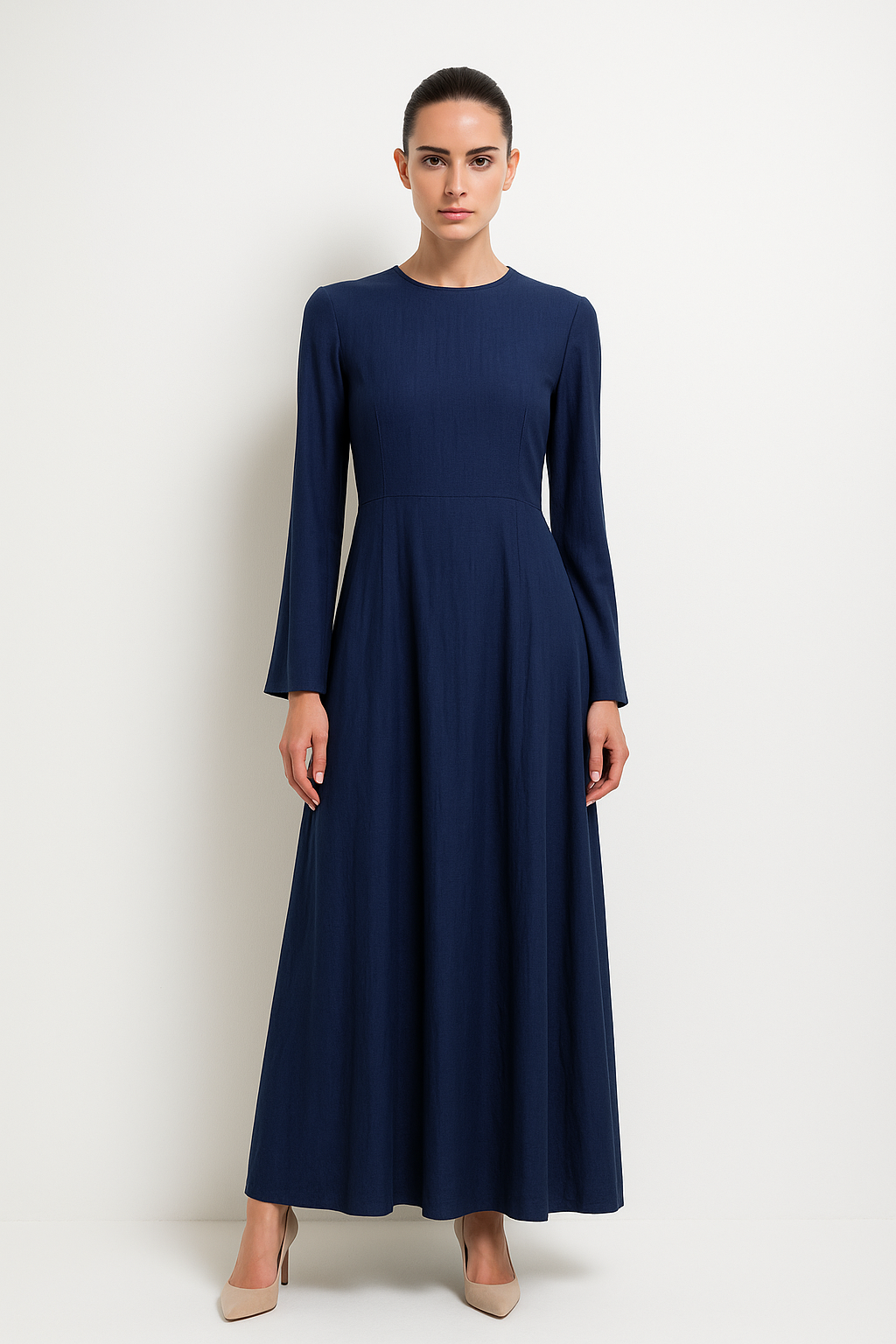 Zari Linen Dress - Nour Modesty