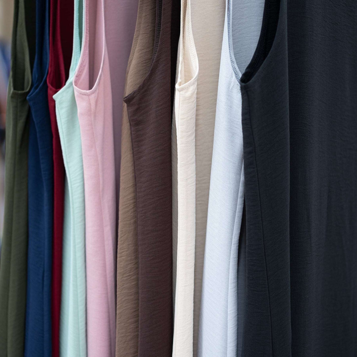 Abaya Inner Slip Dress - White