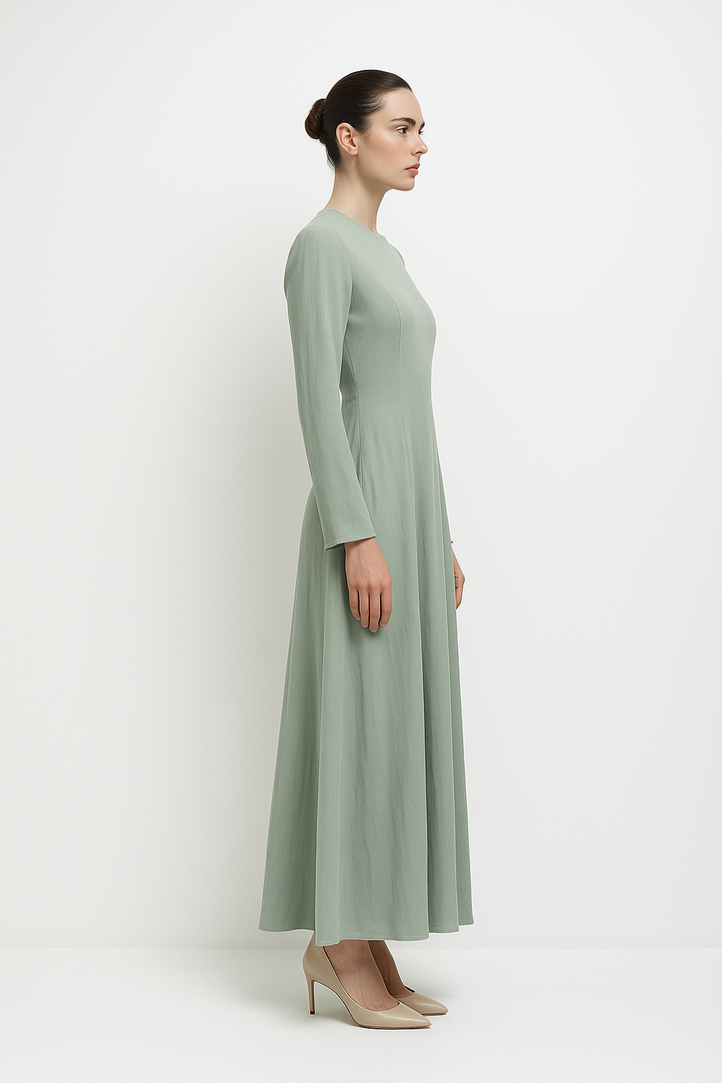 Zari Linen Dress - Nour Modesty