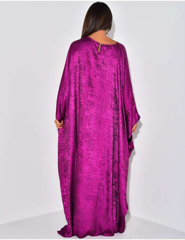 Luxury Butterfly Abaya Brown