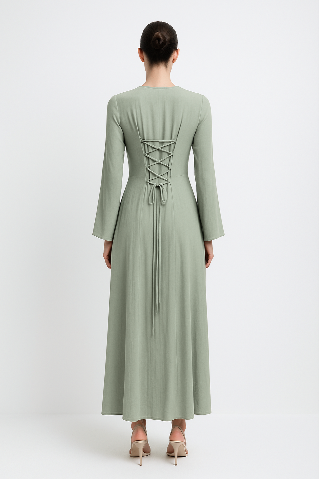 Zari Linen Dress - Nour Modesty