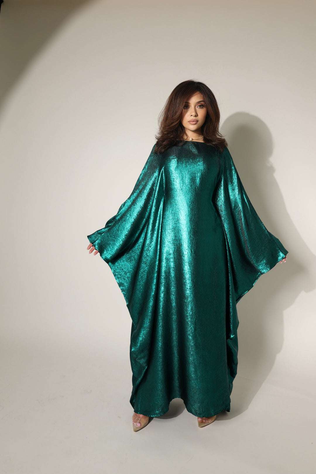 Luxury Butterfly Abaya Brown