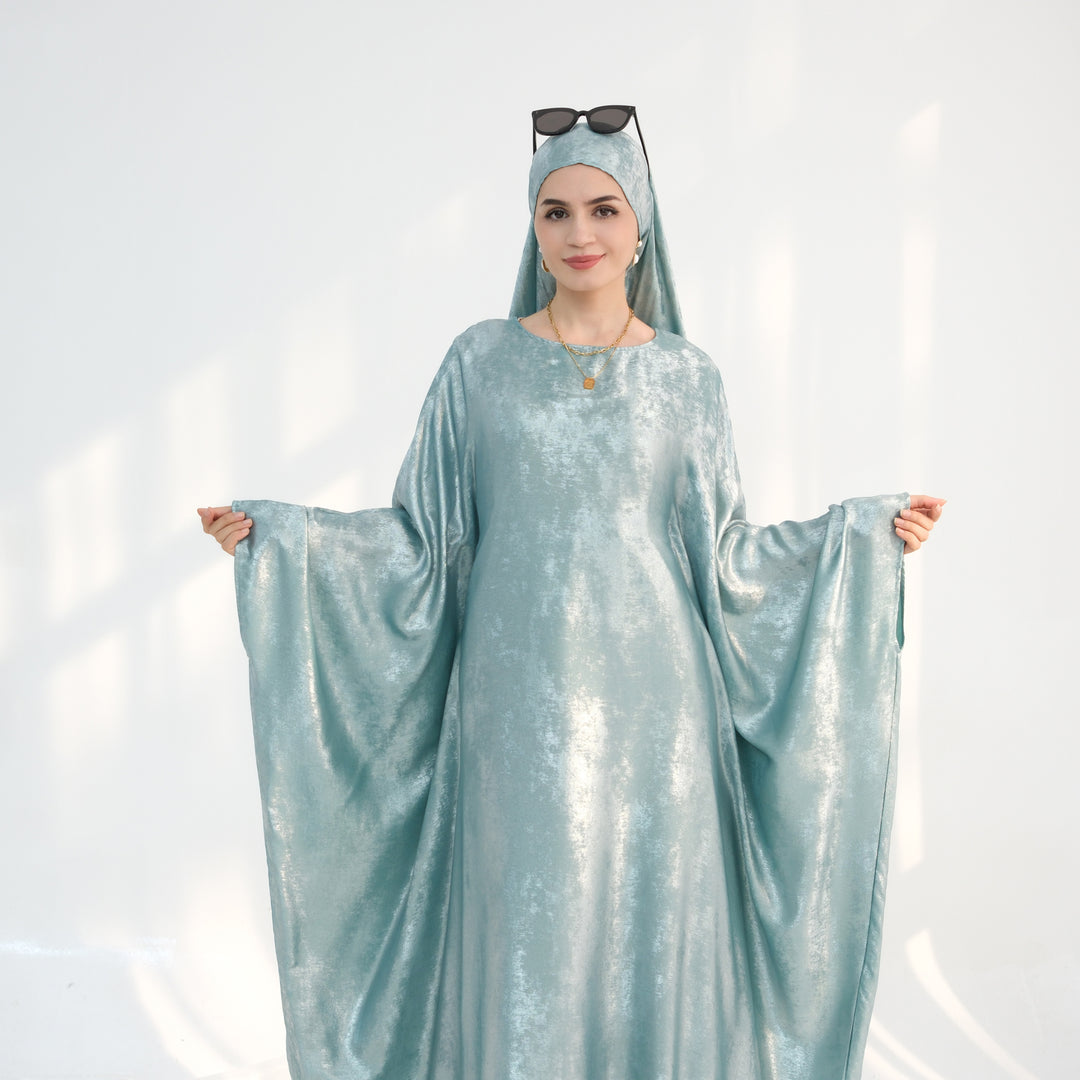 Luxury Butterfly Abaya - Red - Nour Modesty