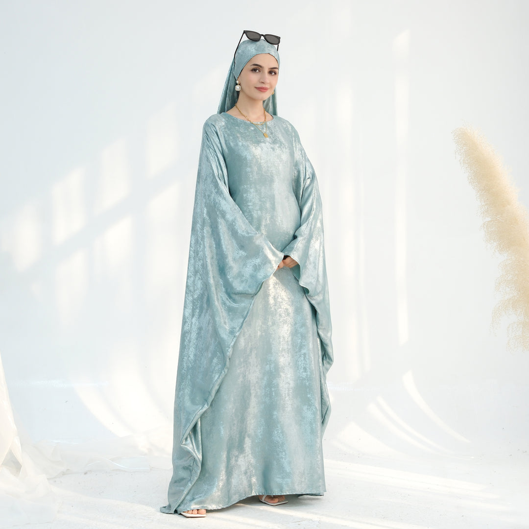 Luxury Butterfly Abaya - Red - Nour Modesty