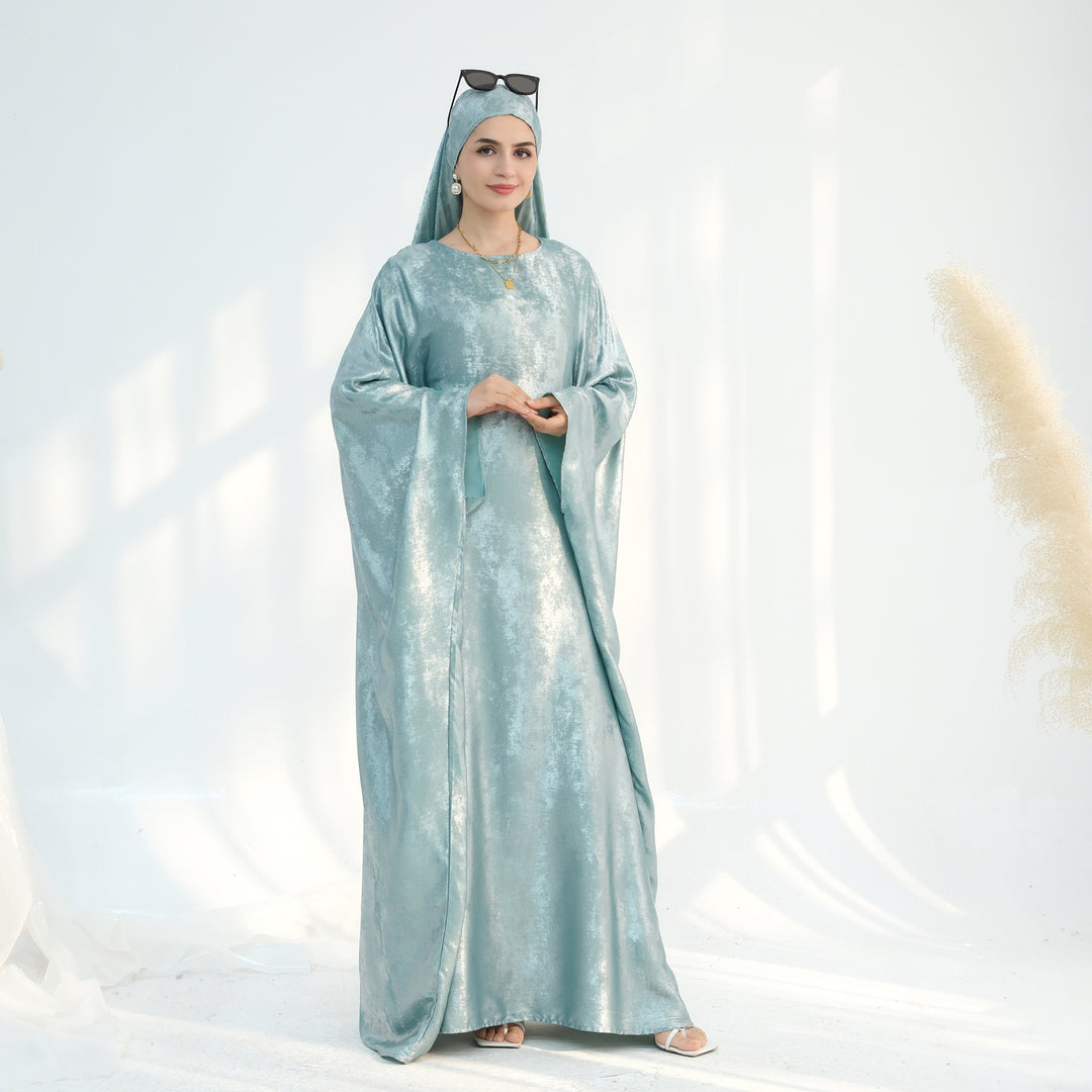 Luxury Butterfly Abaya - Red - Nour Modesty