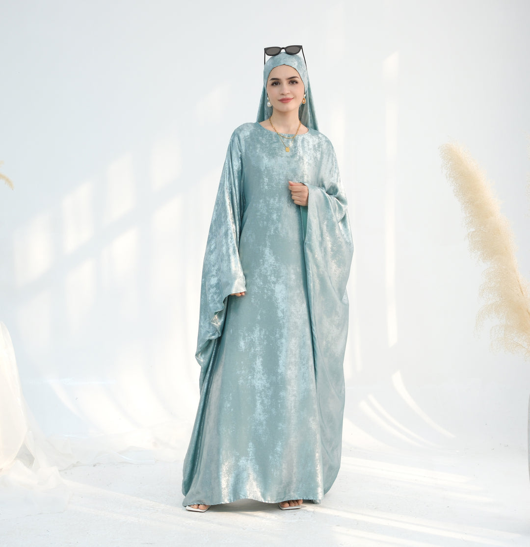 Luxury Butterfly Abaya - Red - Nour Modesty