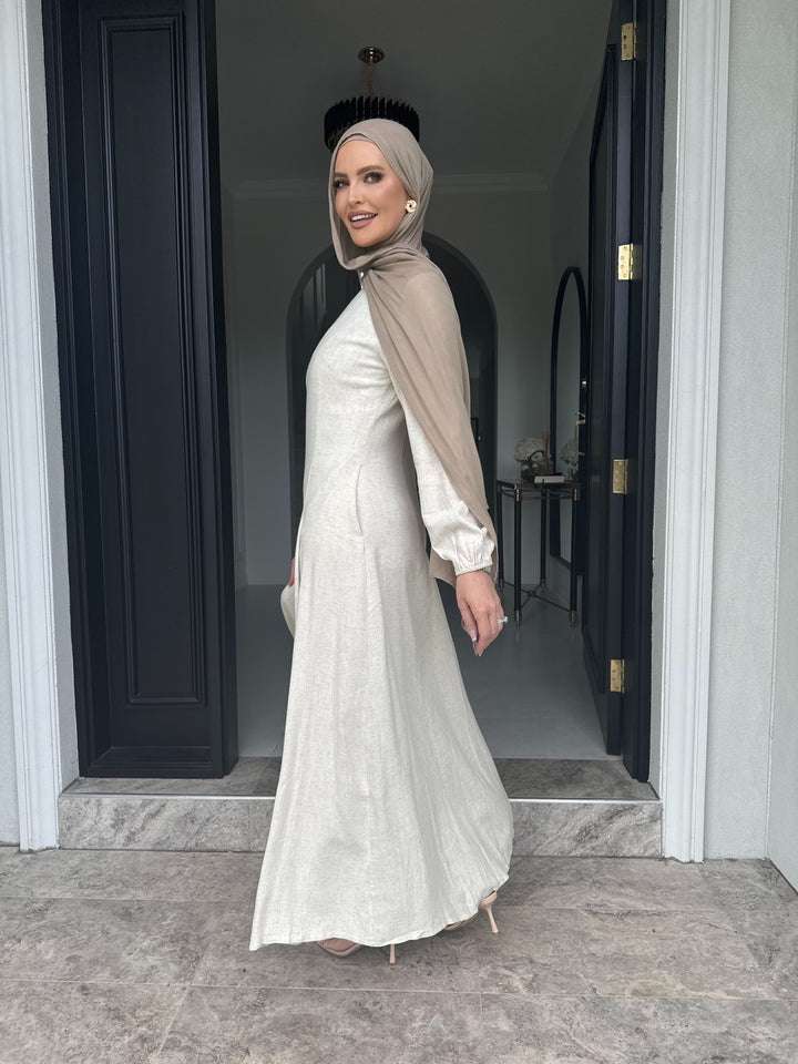 Amara Linen Dress - Klay