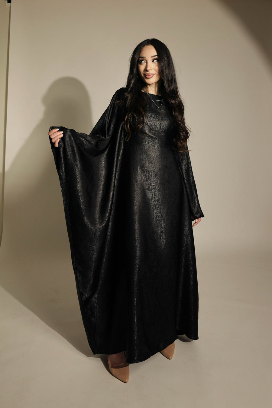 Luxury Butterfly Abaya Green - Nour Modesty