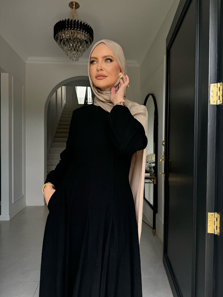 Amara Linen Dress - Klay - Nour Modesty