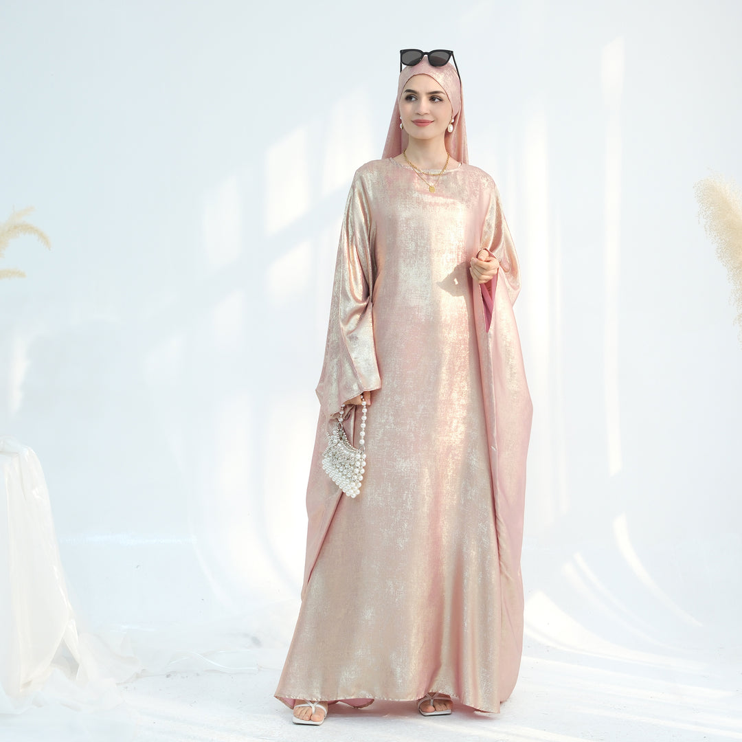 Luxury Butterfly Abaya - Red - Nour Modesty