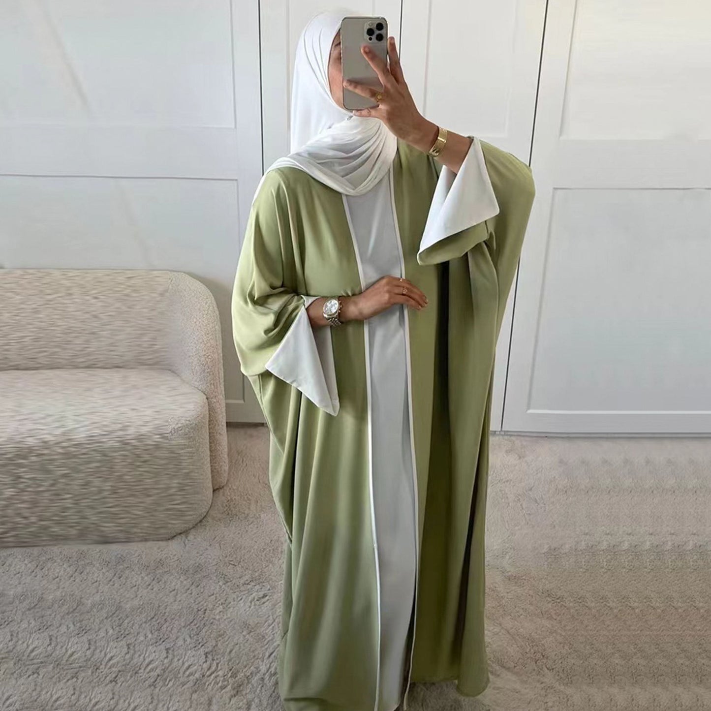 Elegant Open Abaya - Nour Modesty