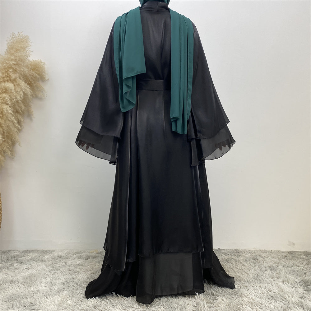 Organza Abaya Set - Sage Green - Nour Modesty