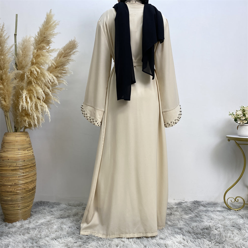 Luxury Beaded Open Abaya