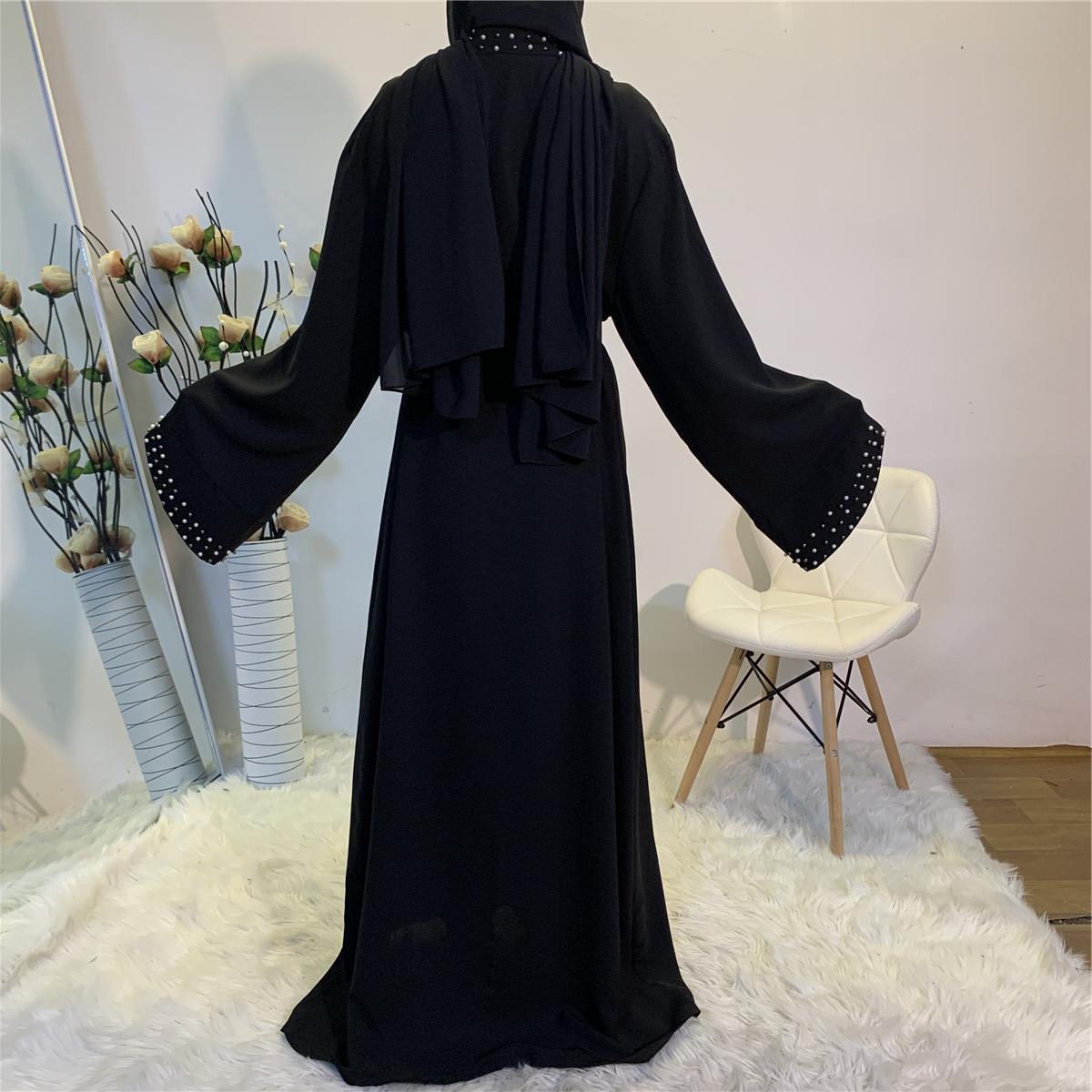 Luxury Beaded Open Abaya