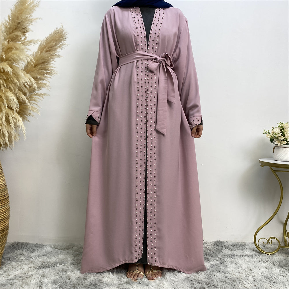 Luxury Beaded Open Abaya