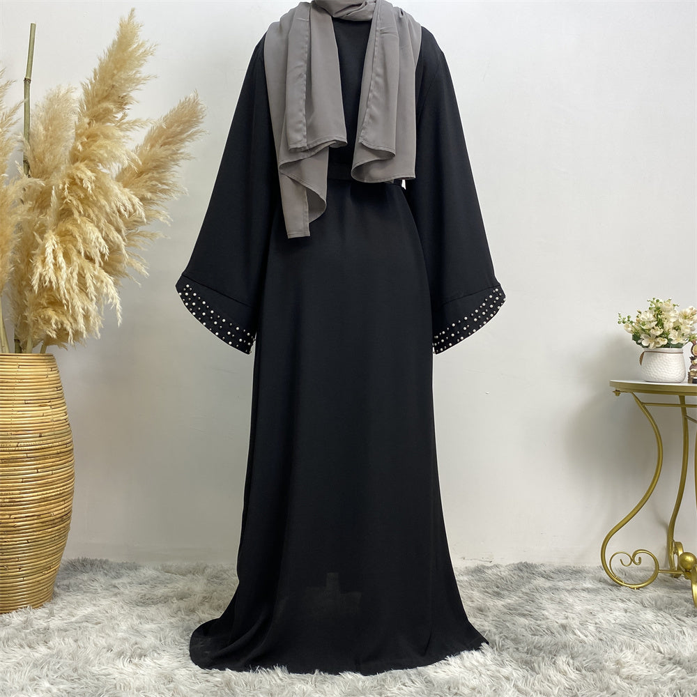 Luxury Beaded Open Abaya