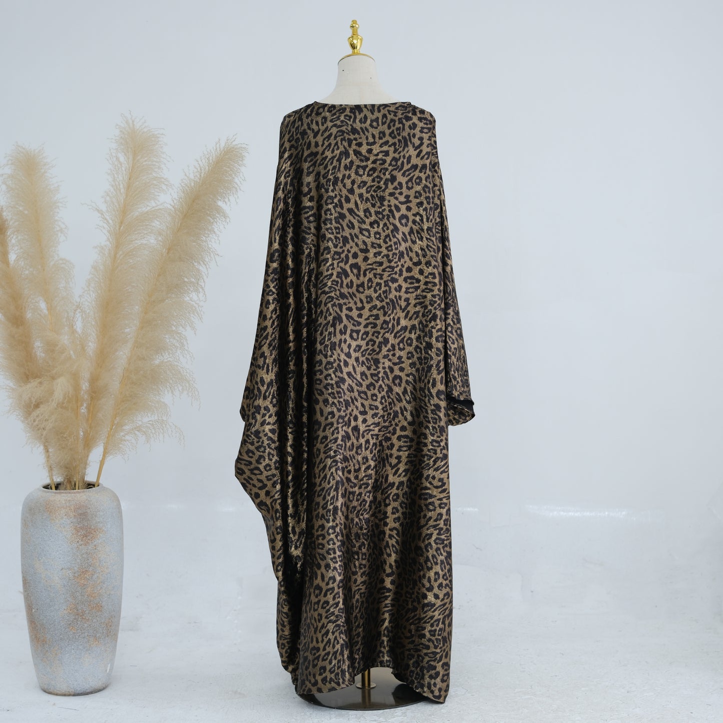 Leopard Print Butterfly Abaya