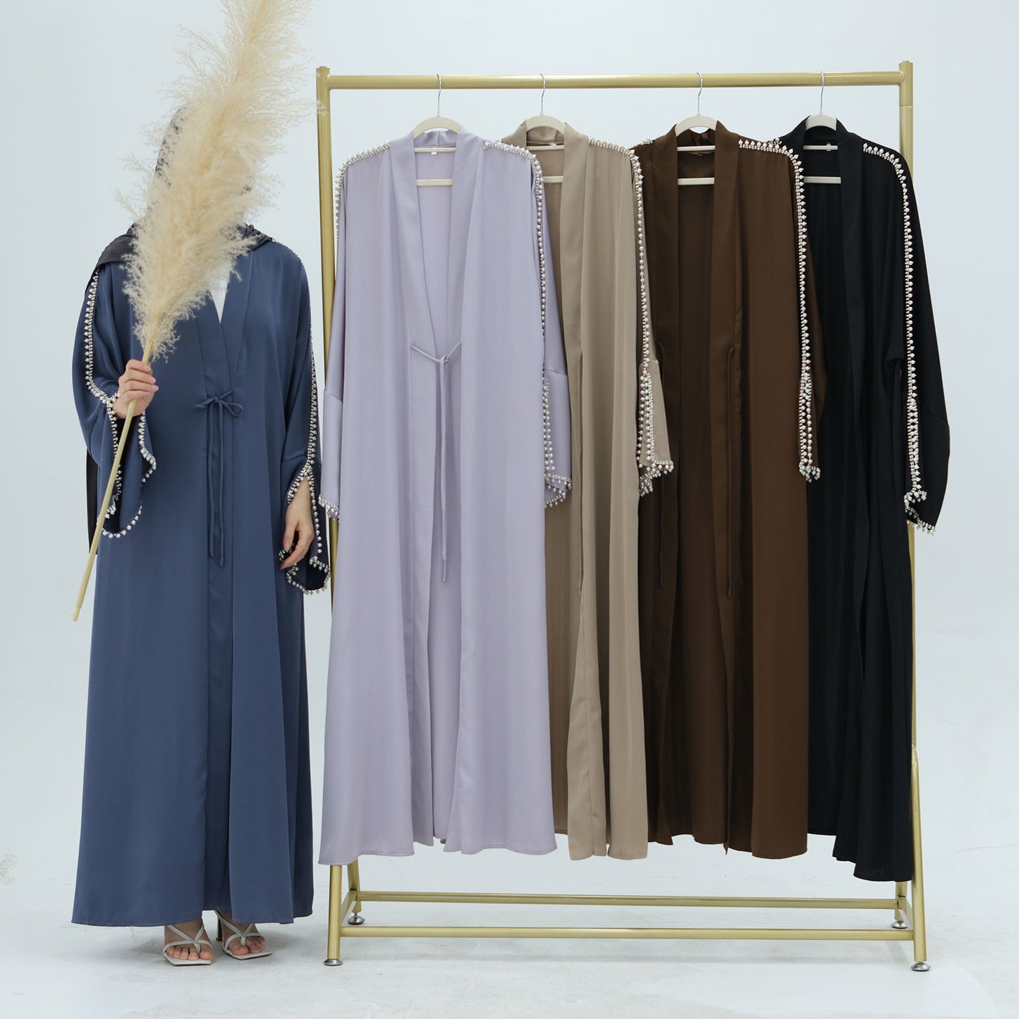 Luxury Silk Open Abaya