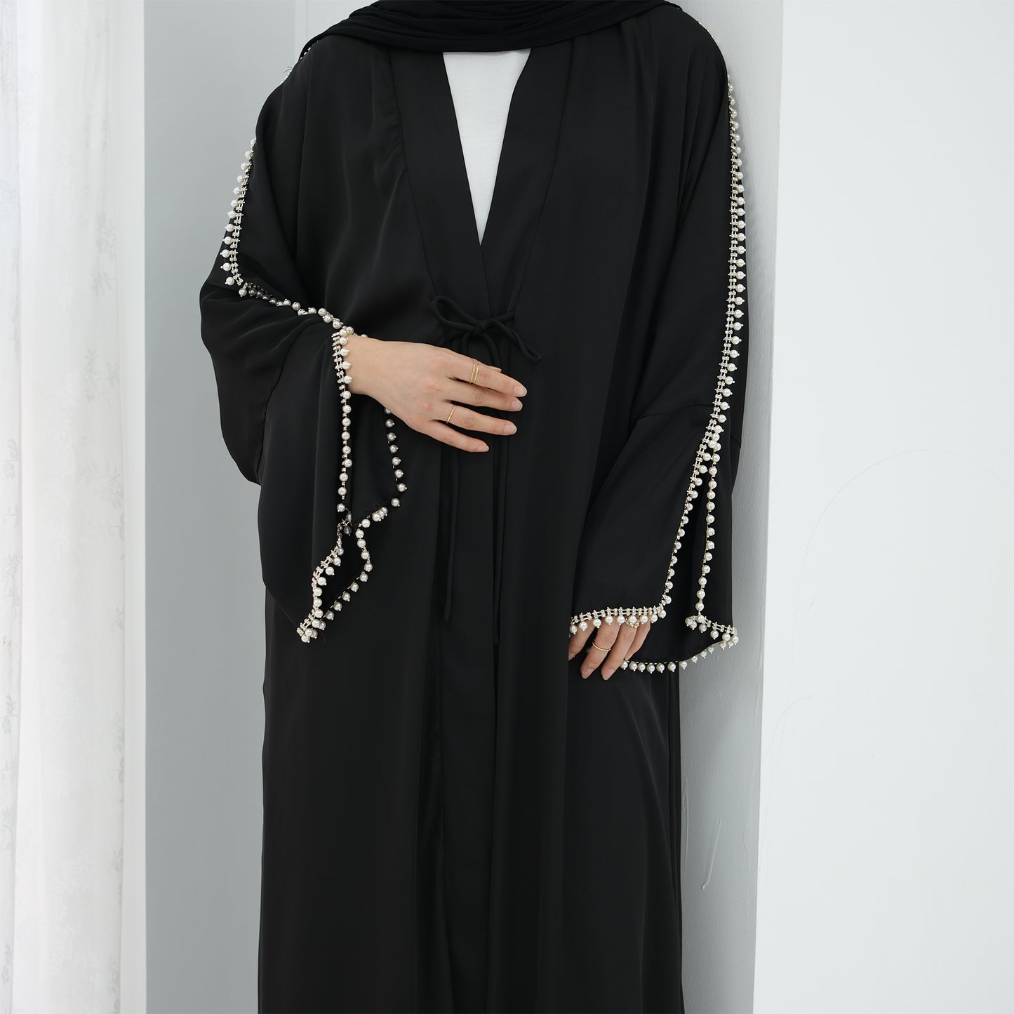 Luxury Silk Open Abaya