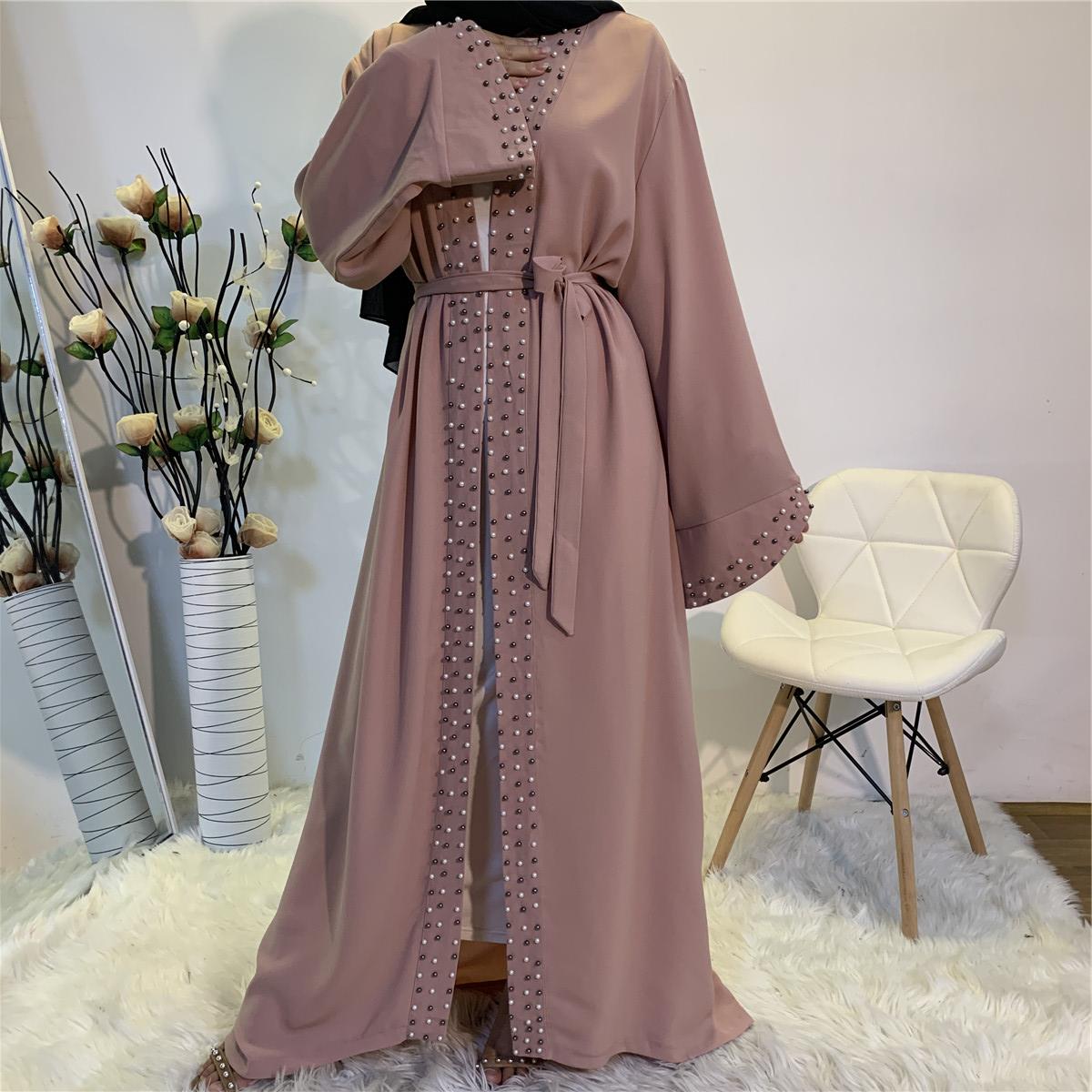 Luxury Beaded Open Abaya