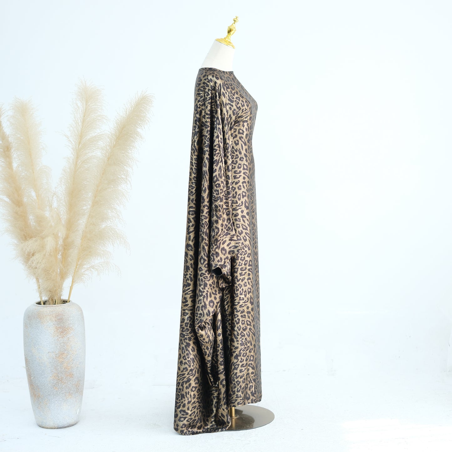 Leopard Print Butterfly Abaya