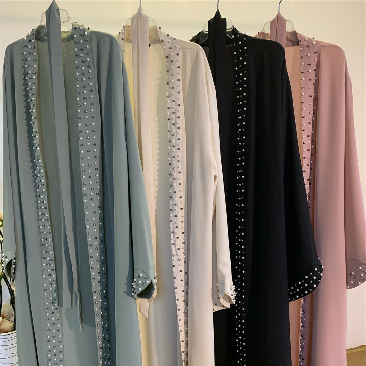 Luxury Beaded Open Abaya