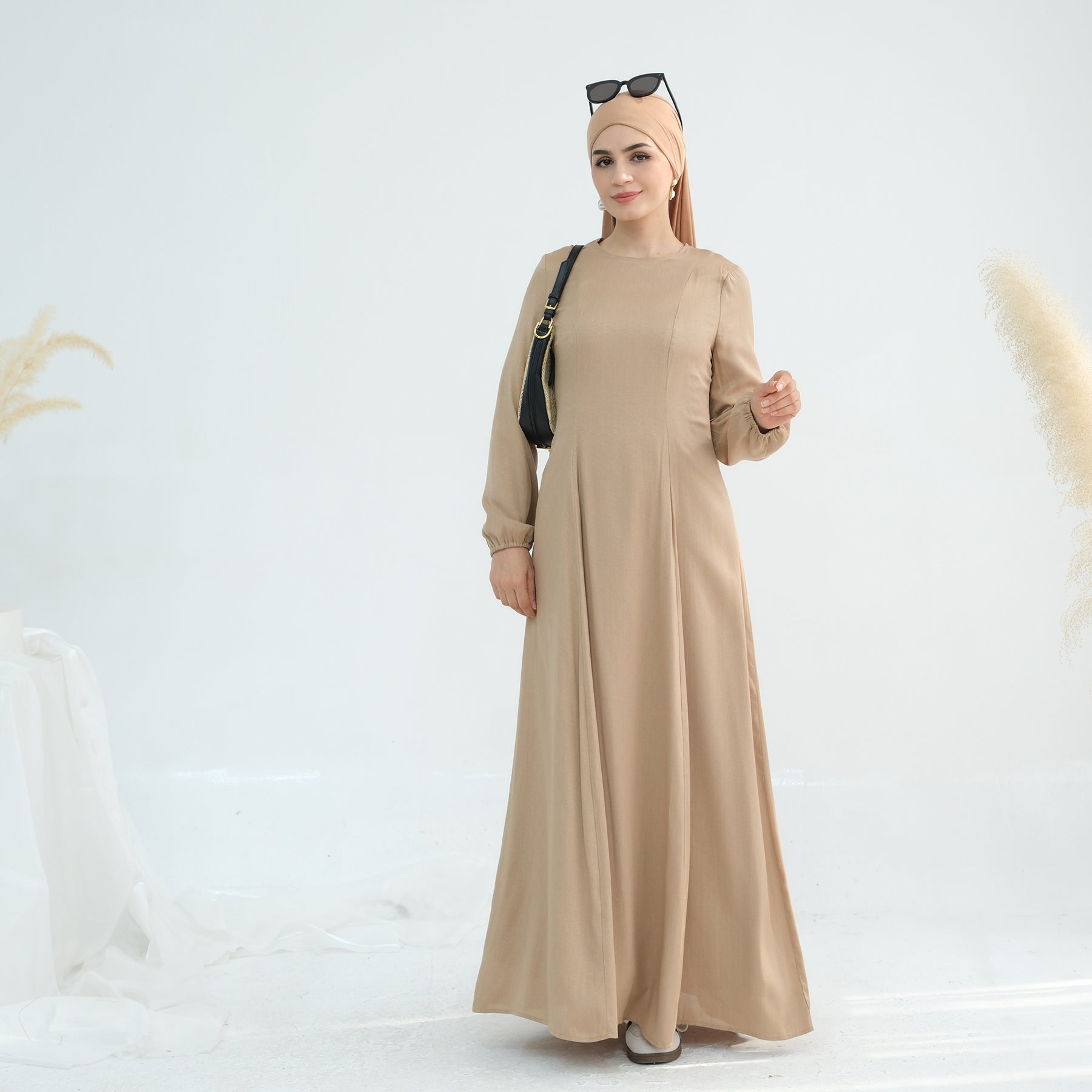 Amara Linen Dress - Nour Modesty