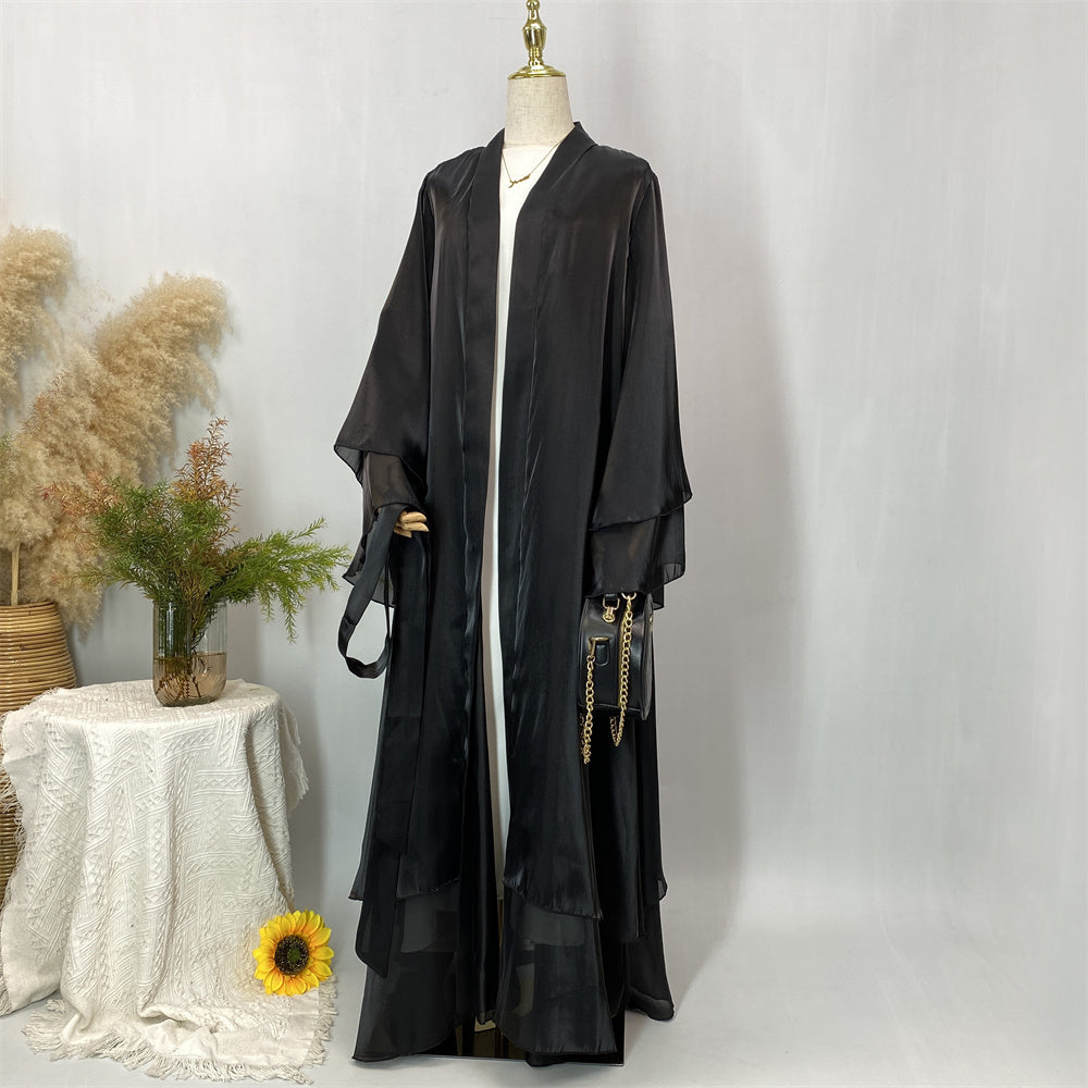 Organza Abaya Set - Sage Green - Nour Modesty