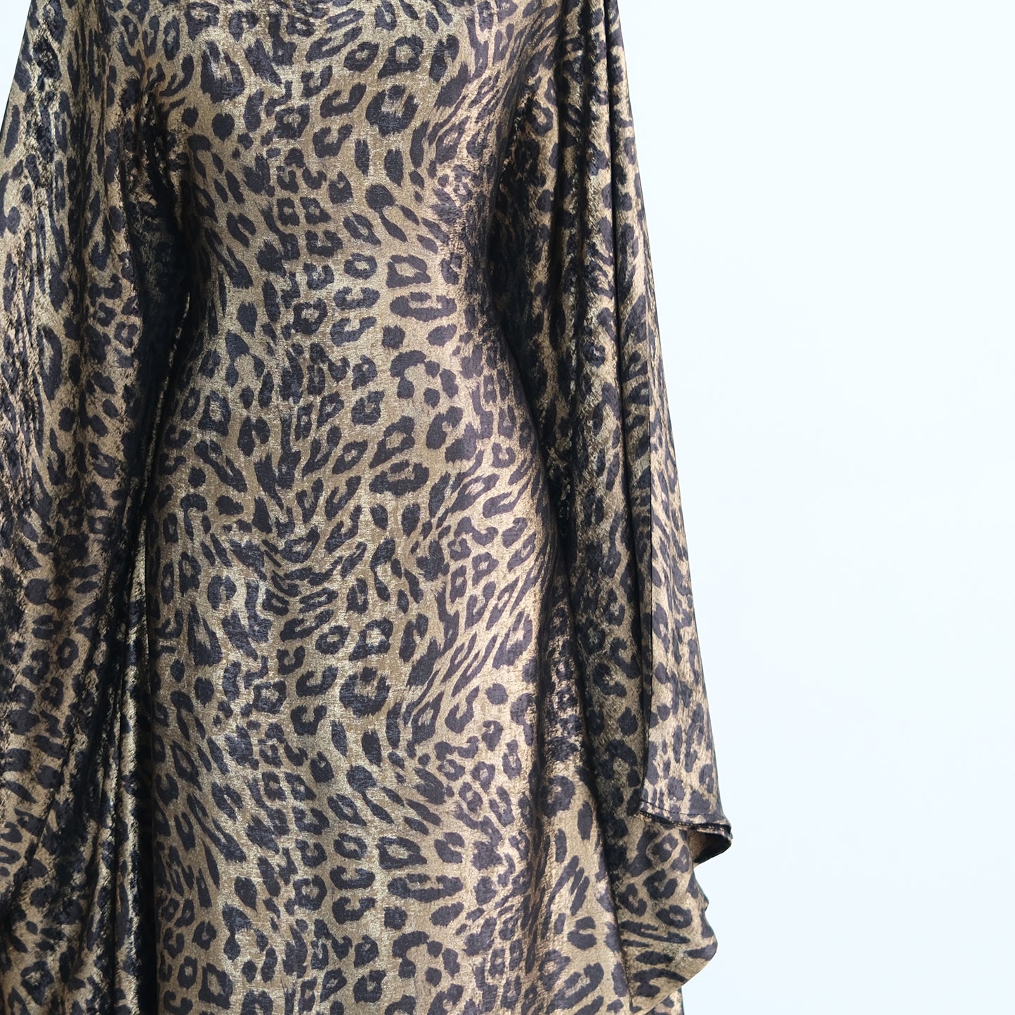 Leopard Print Butterfly Abaya