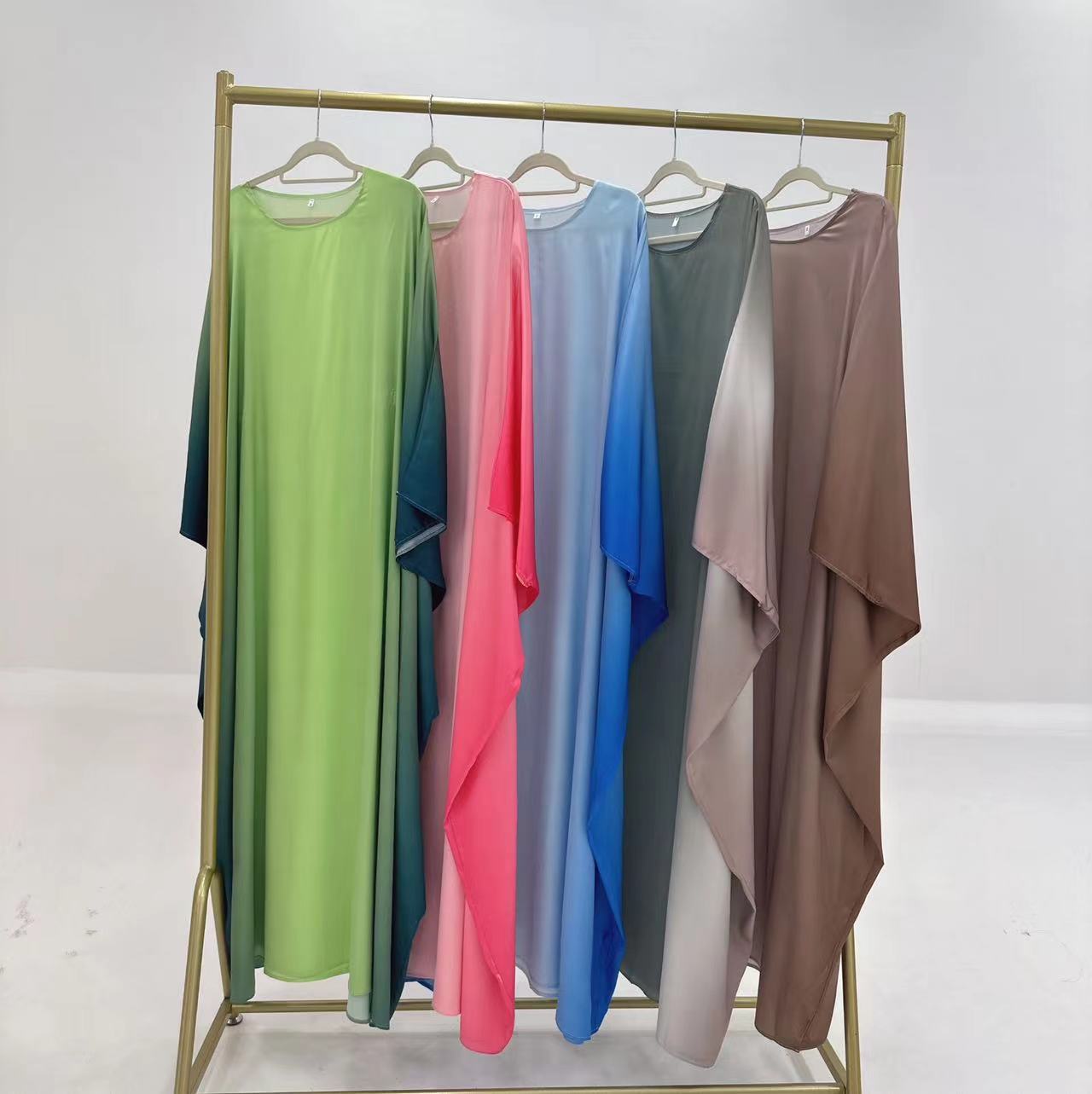 Luxury Ombre Butterfly Abaya - Blue - Nour Modesty