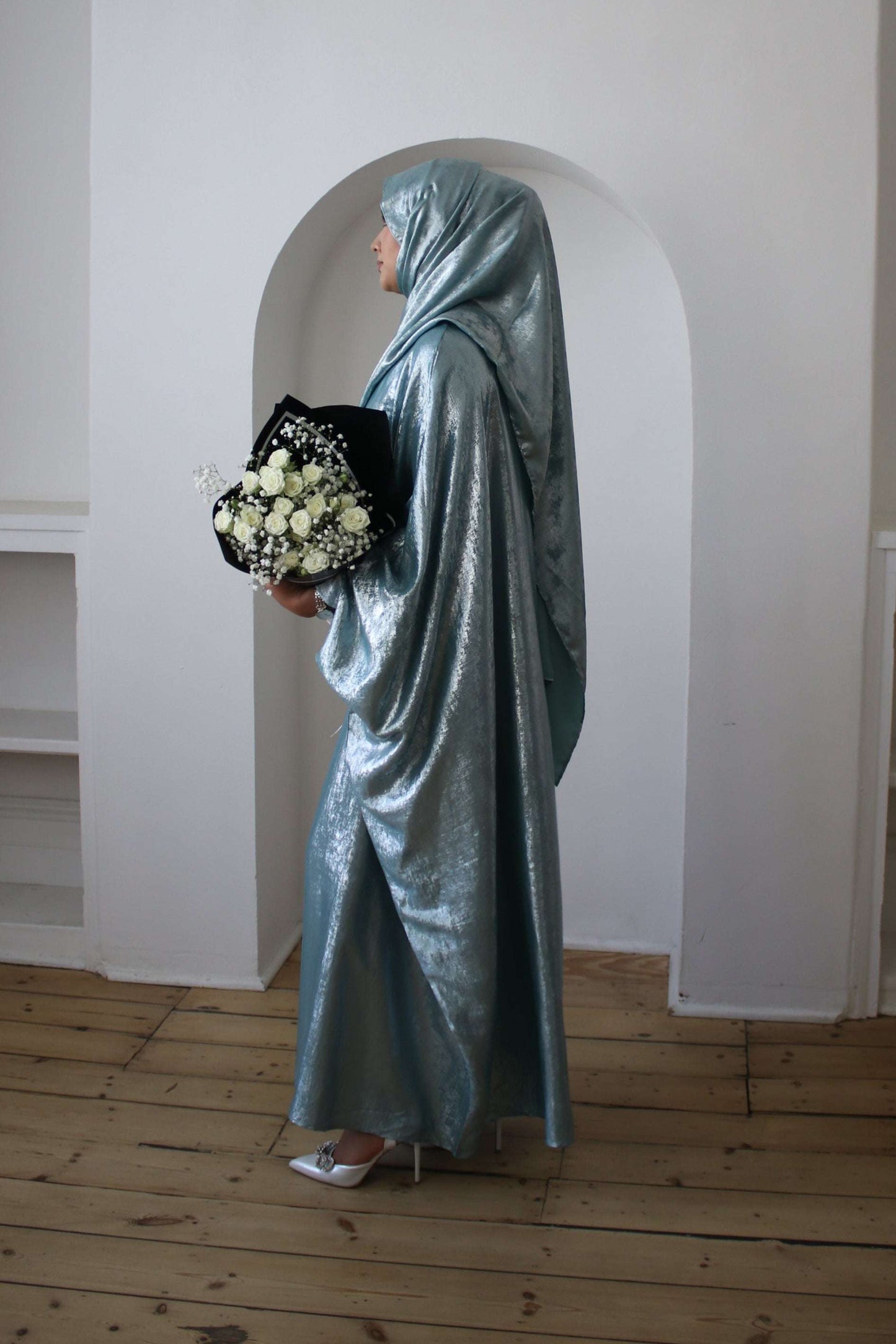 Luxury Butterfly Abaya Green