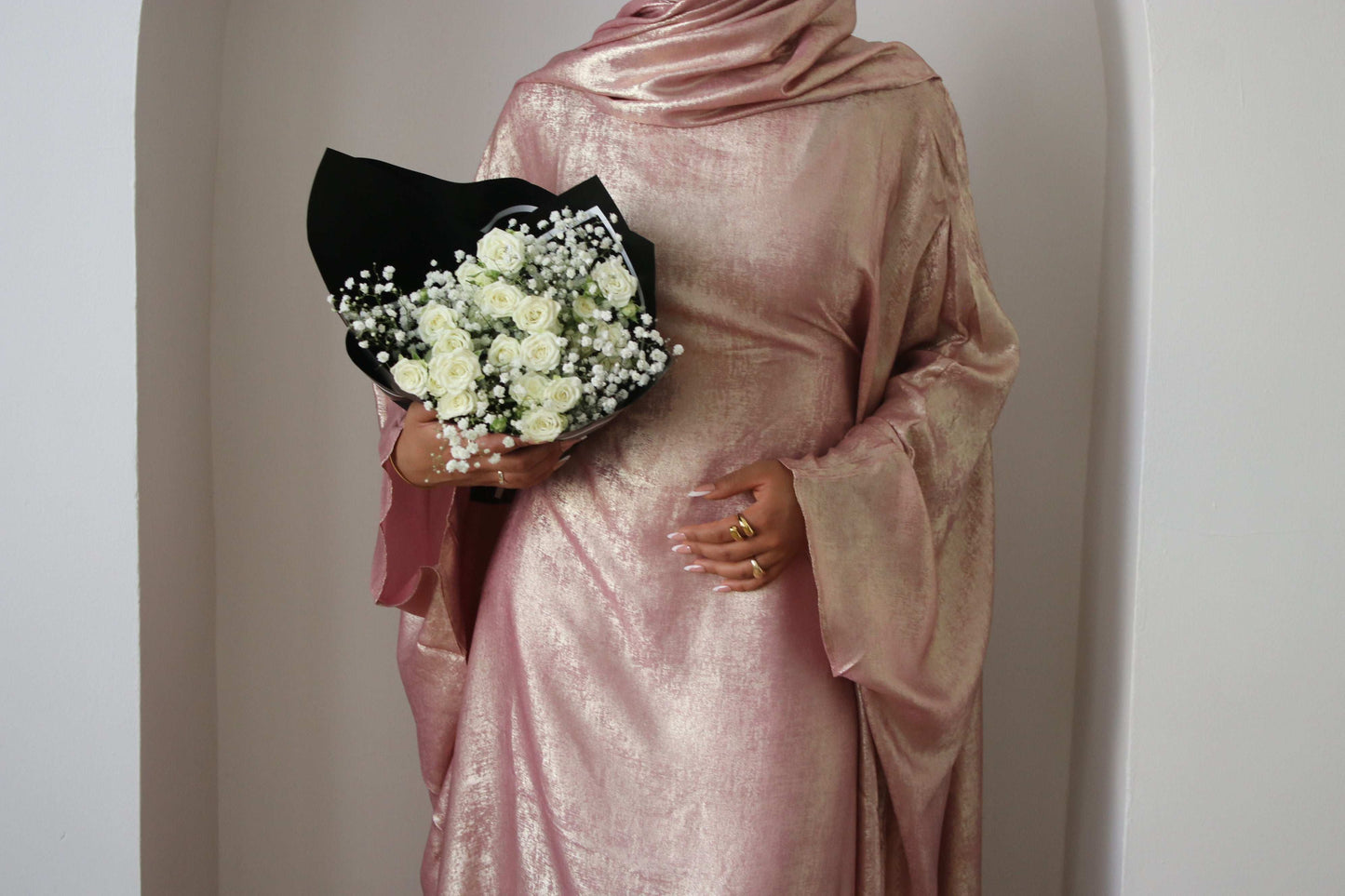 Luxury Butterfly Abaya Brown