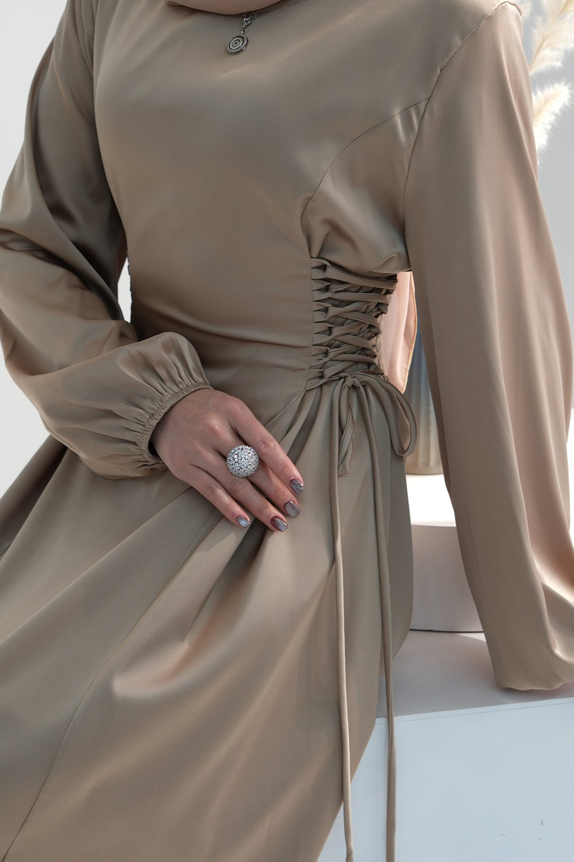 Ayah Satin Dress