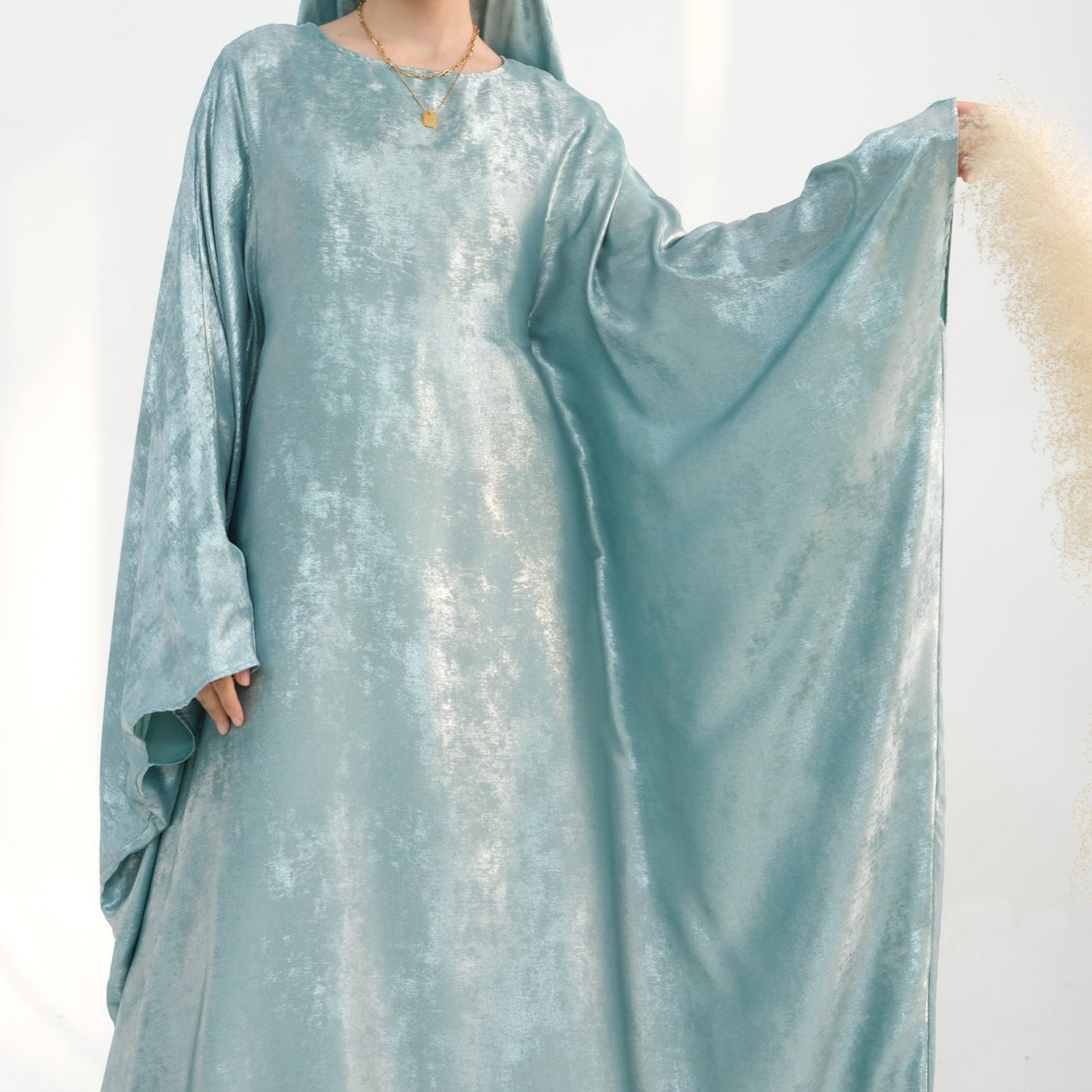 Luxury Butterfly Abaya - Red - Nour Modesty