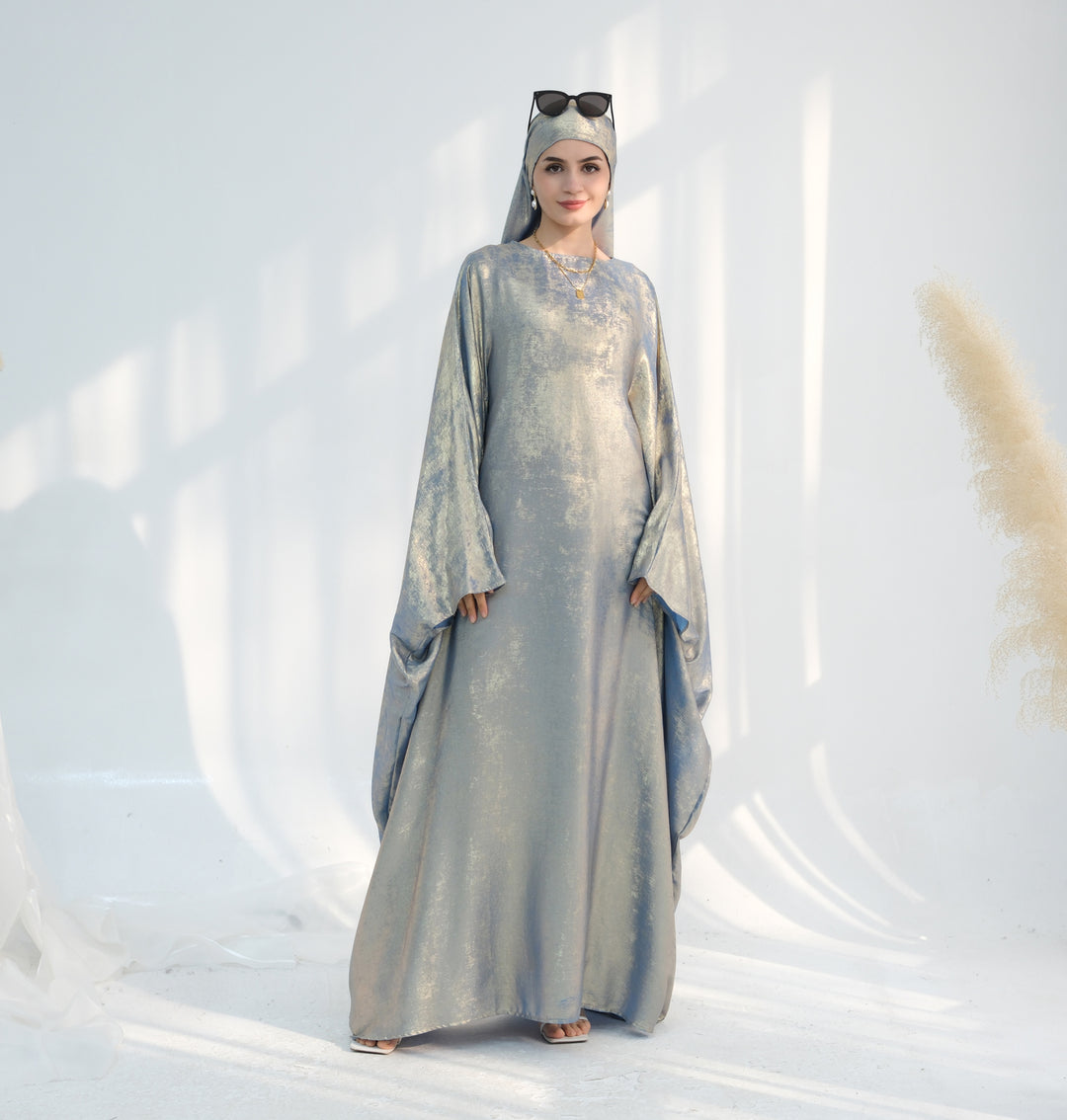 Luxury Butterfly Abaya - Red - Nour Modesty