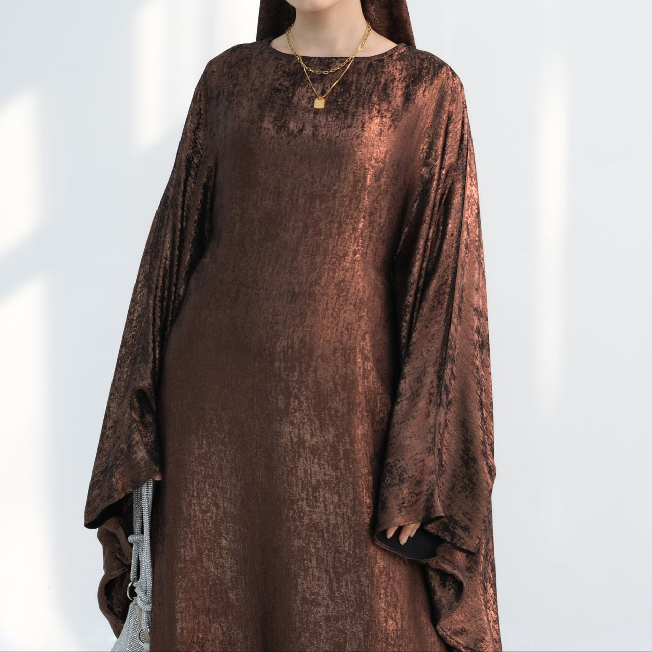 Luxury Butterfly Abaya - Red - Nour Modesty