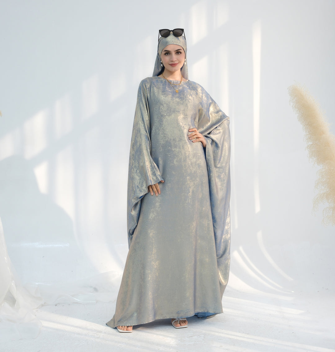 Luxury Butterfly Abaya - Red - Nour Modesty