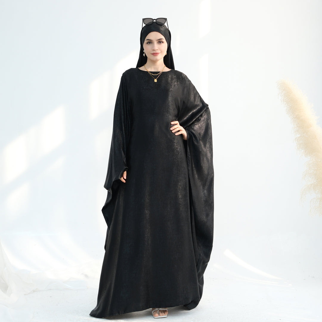 Luxury Butterfly Abaya - Red - Nour Modesty