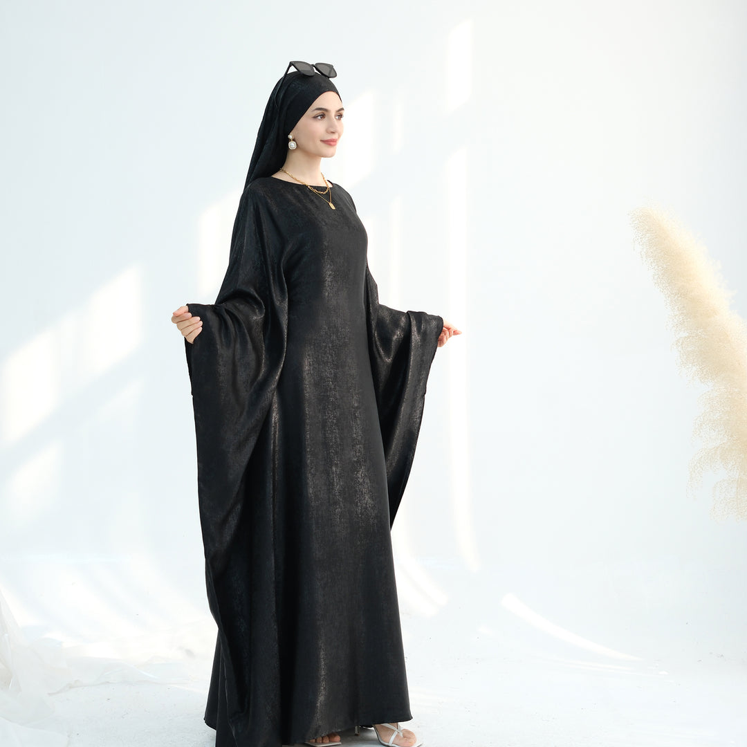 Luxury Butterfly Abaya - Red - Nour Modesty