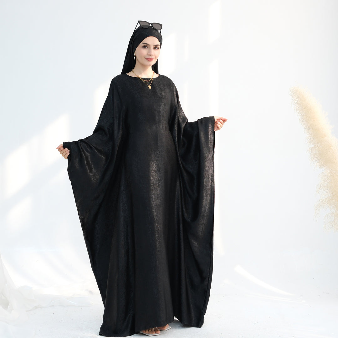 Luxury Butterfly Abaya - Red - Nour Modesty