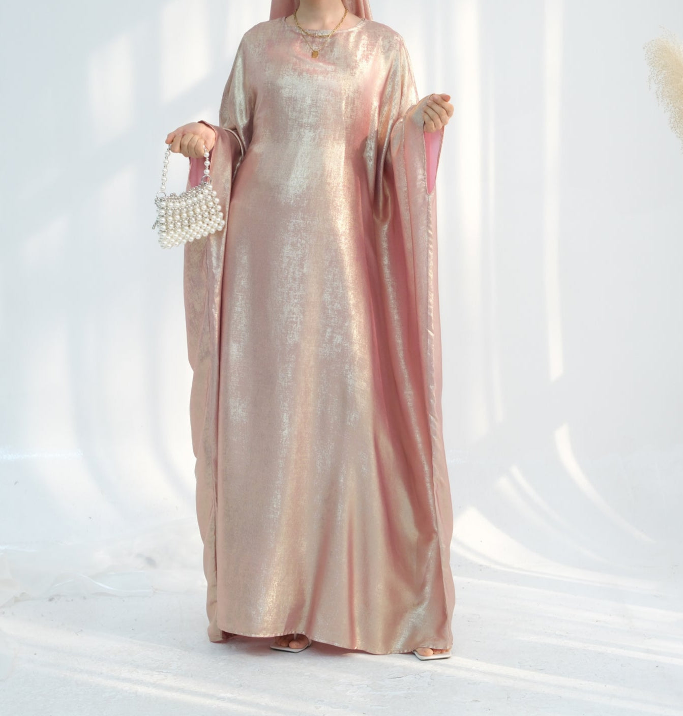 Luxury Butterfly Abaya - Red - Nour Modesty