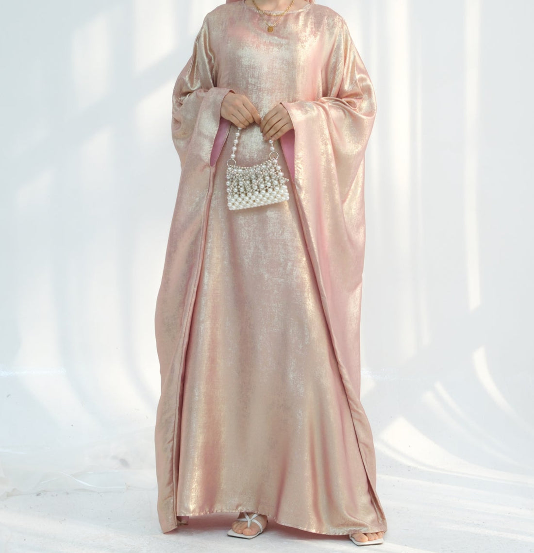 Luxury Butterfly Abaya - Red - Nour Modesty